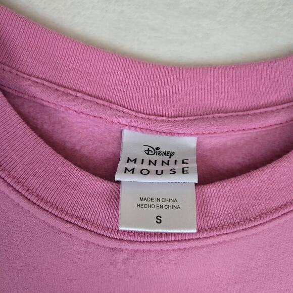Disney Minnie Mouse Pullover Sweater Womens small pink 0616 - Picture 3 of 6